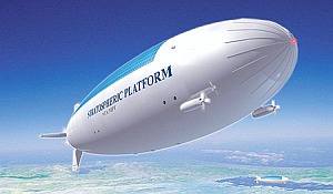 Un diseño de dirigible actualmente en estudio en Japón