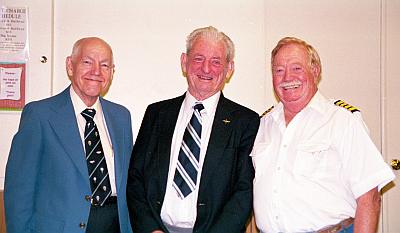 James Winker junto a Ed Yost y Joe Kittinger 