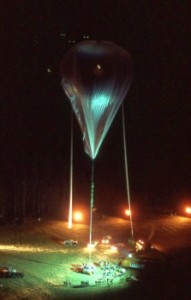 Lanzamiento del balón Jules Verne desde el Stratobowl en 1982