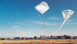 Launching of a stratospheric balloon from the Virgen del Camino airport in León