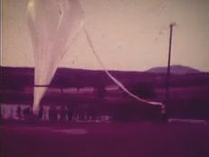 Lanzamiento de un globo desde fazenda Normal, Ceara