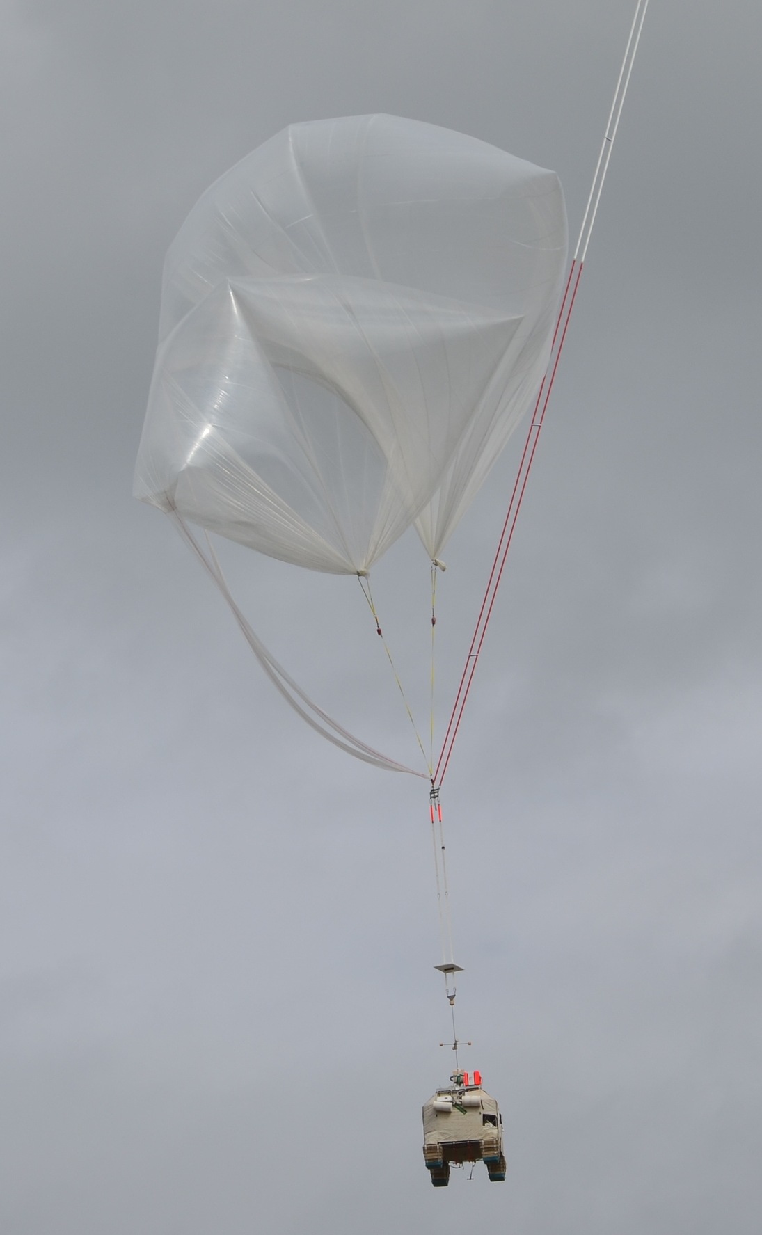 The MIPAS payload ascending after release (Image: CNES)