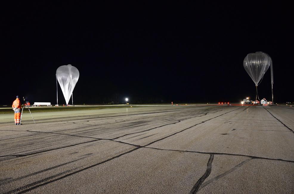 Panoramic of the launch line (Image: Timmins Stratospheric Balloon Base)