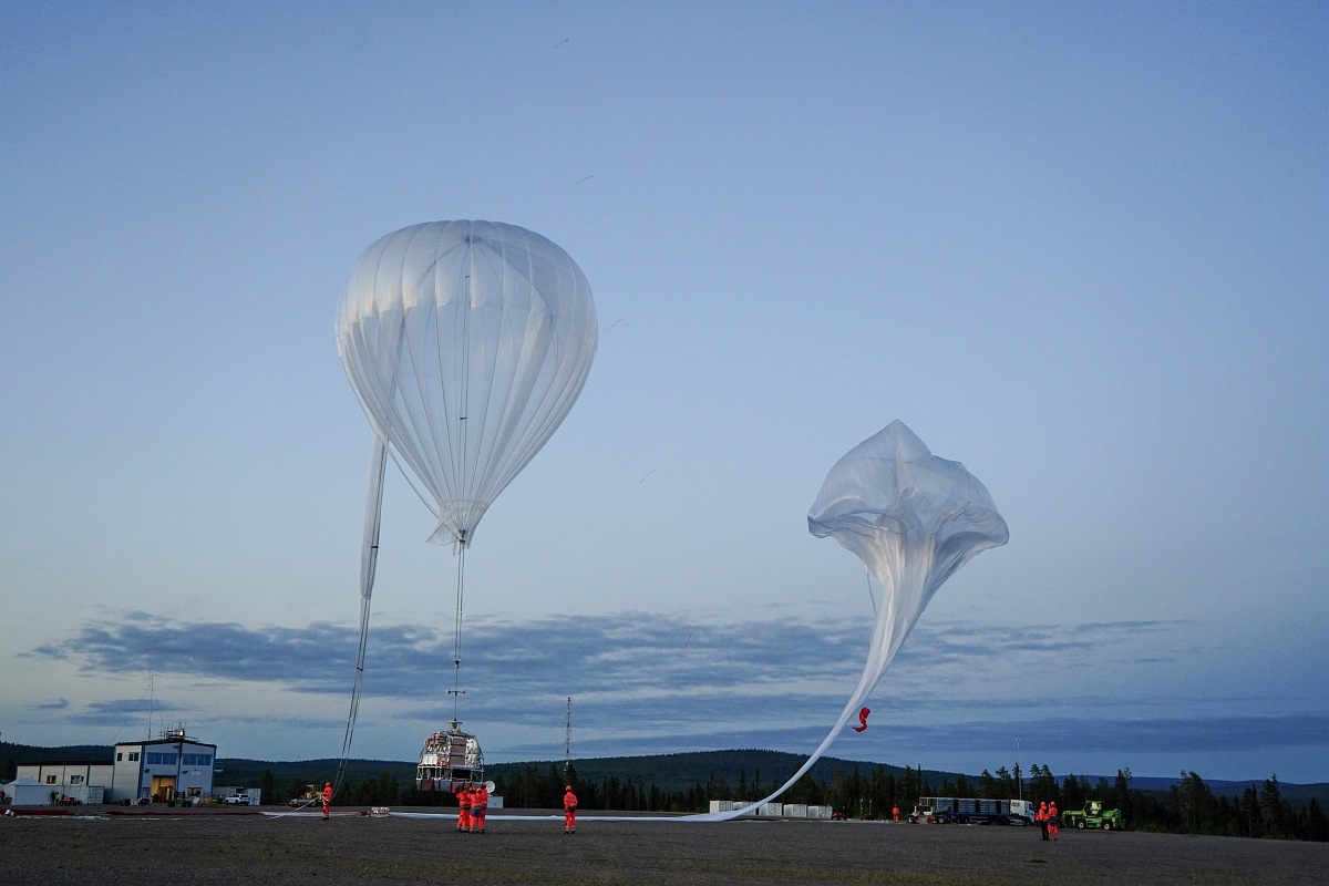 Release of the main balloon (Image: CNES/PRODIGIMA/GABORIAUD Romain, 2021)
