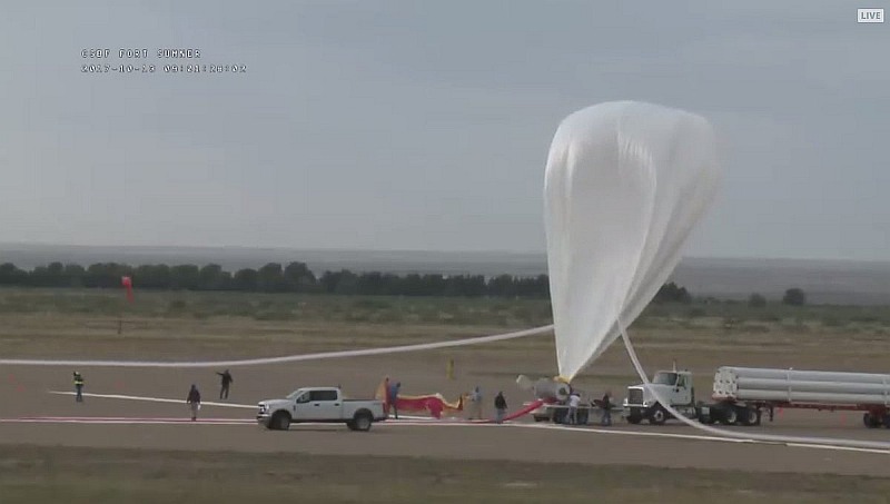 PIPER balloon is finally being inflated on October 13th (Image: CSBF)