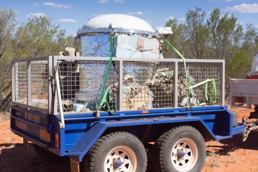 SMILE-2 ready to return to Alice Springs (Image: SMILE-2 team)